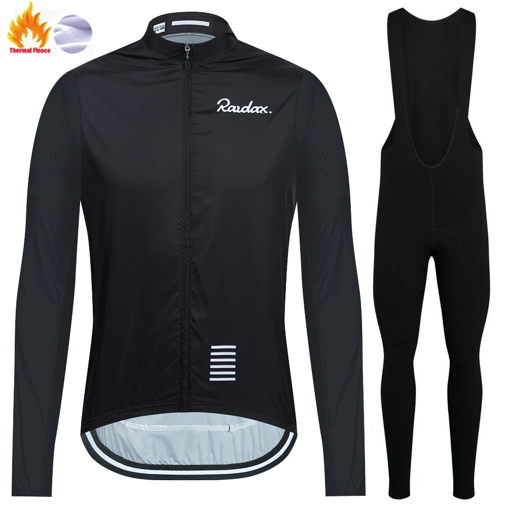 Mountain Biking Jerseys Men - Raudax Autumn and Winter Windproof Fleece