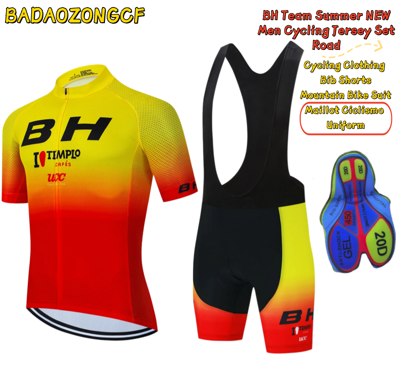 Mountain Biking Jerseys Men - BH Team 2023 Summer NEW Men