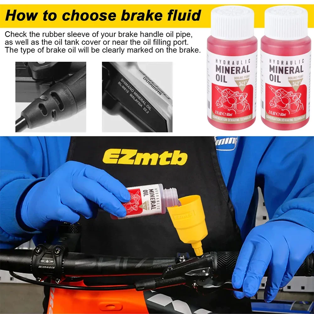 Bicycle Brake Mineral Oil ，Bic - مراجعة Hydraulic Brake Bleed وسعره