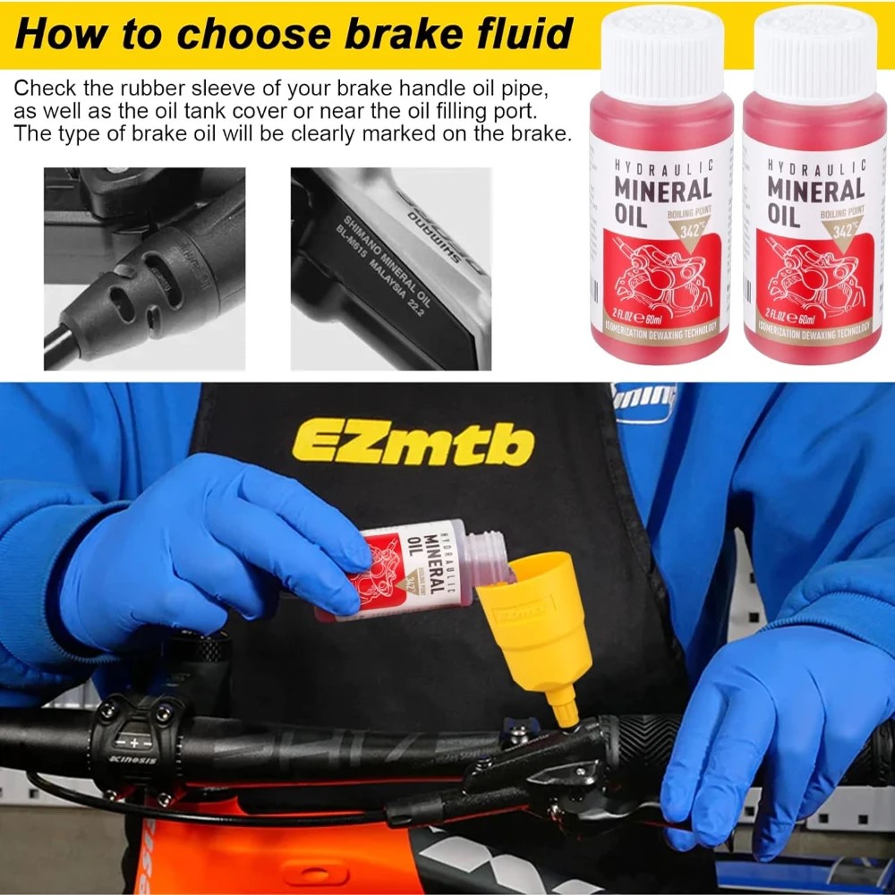 Bicycle Brake Mineral Oil Bicy - مراجعة Hydraulic Brake Bleed وسعره