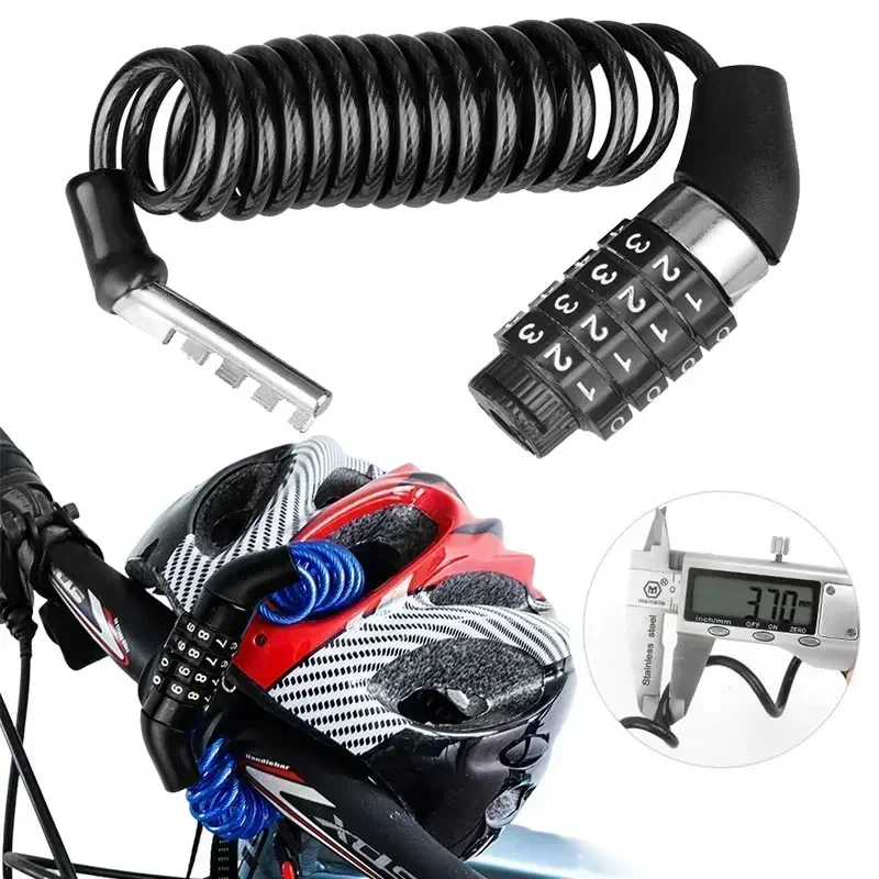 4-digit password anti-theft co - مراجعة Mountain Biking Helmet وسعره