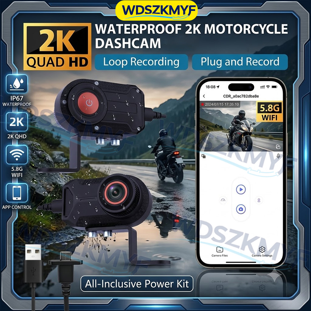 2K 30fps Motorcycle Dash Cam D - مراجعة Mountain Biking Helmet وسعره